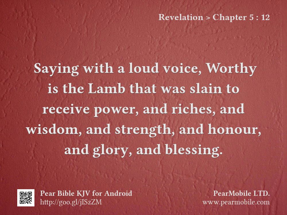 Revelation, Chapter 5:12